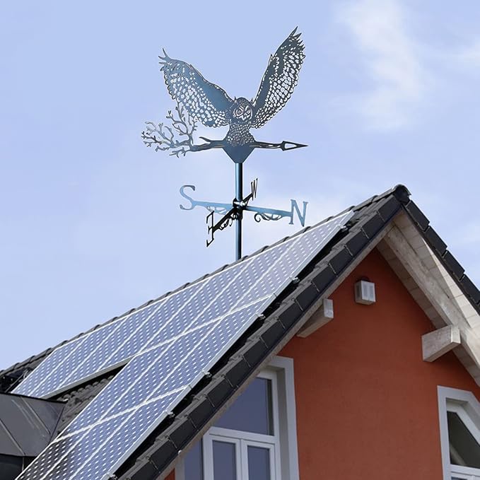 Roof Mount Weather Vane Garden Stake Weathervane for Garden Yard Patio