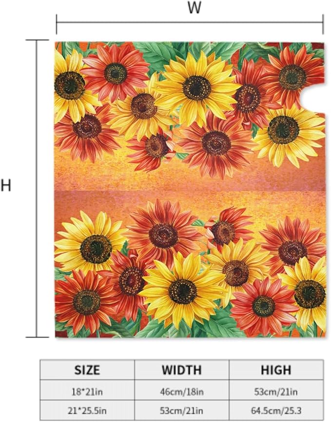 Giwawa Sunflower Mailbox Cover Autumn Mail Box Covers Fall Mailbox Covers Magnetic Standard Size 18 x 21 Thanksgiving Decorations Outdoor Welcome Mailbox Wrap