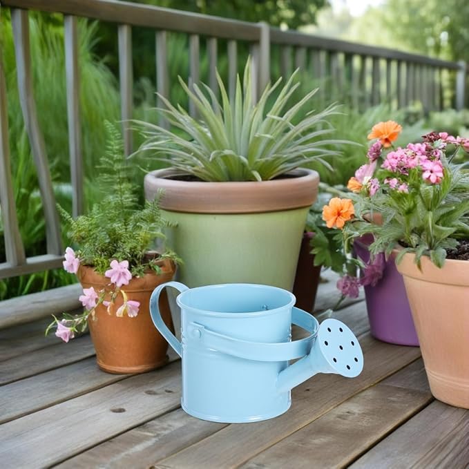 4Pcs Kids Watering Pot Metal Waterbottle Creative Watering Tin Small Watering Can Iron Sprinkling Kettle Portable Watering Can