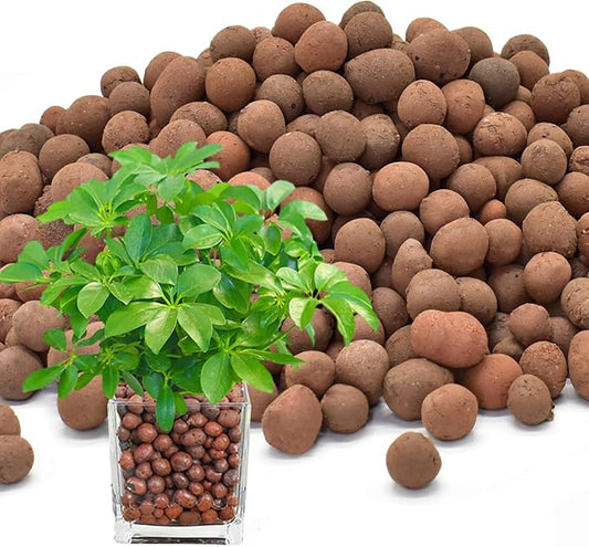 ZeeDix 13LBS Clay Balls for Plants, 4mm-16mm Expanded Clay Pebbles Natural Organic Orchid Growing Medium Clay Leca Balls for Indoor Plants, Hydroponic, Gardening, Orchids, Decoration, Aquaponics