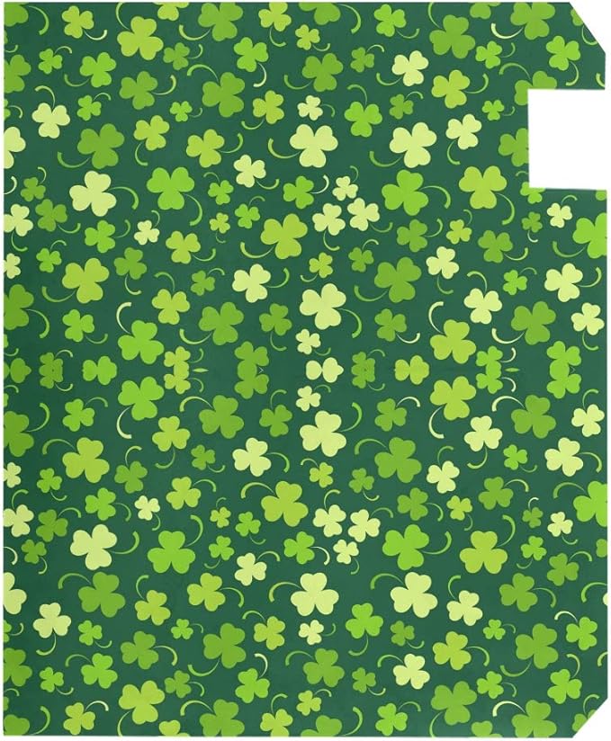 ALAZA WOOR St Patricks Day Shamrock Magnetic Mailbox Cover MailWraps Garden Yard Home Decor for Outside Oversized-25.5" x20.8"