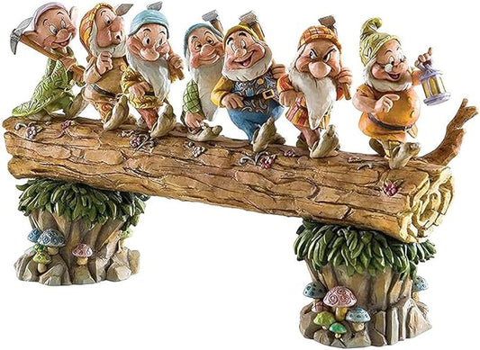 Dan&Dre Garden Gnome Statue - Cute 7 Gnome Dwarfs Elves Fairy Ornaments, Weather- Resist Goblin Statue, Indoor Outdoor Decoration for Gardens,Trees, Flower Beds, Fences, Sidewalks