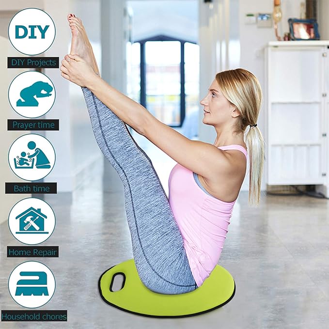 Thick Kneeling Pad, Memory Foam Kneeling Pads, Garden Kneeler for Gardening, Portable Oval Kneeler Mat Gardening Knee Pads for Gardening Baby Bath Time Housework Yoga(#1)
