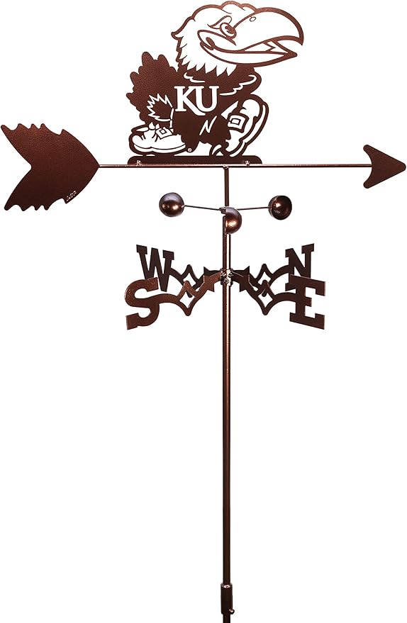 SWEN Products Kansas Jayhawks Weathervane (Garden Stake Included)