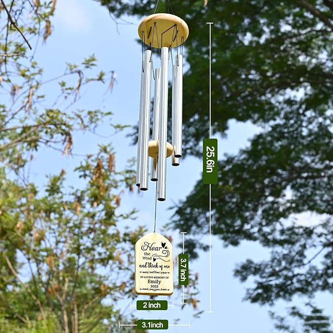 Sympathy Wind Chimes - Memorial Gifts for Loss, Bereavement Gifts in Memory of Loved Ones