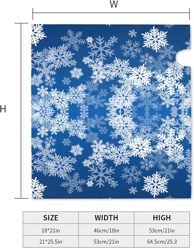DADABULIU Mailbox Covers Snowflake Blue Winter Christmas Magnetic Letter Post Box Cover Standard Size 25.5 x 21 Inch Garden Yard Home Decorative