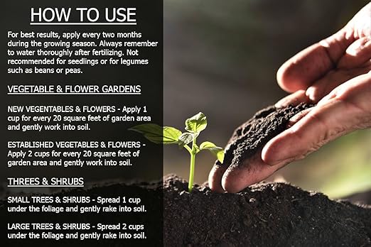 𝐁𝐄𝐒𝐓𝐒𝐄𝐋𝐋𝐄𝐑 Organic Blood Meal Fertilizer by Gardenera - 12-0-0 NPK - All-Natural Plant Food Source of Nitrogen for Organic Gardening, Flowers, Vegetables, Trees & Shrubs - 3 QUARTS