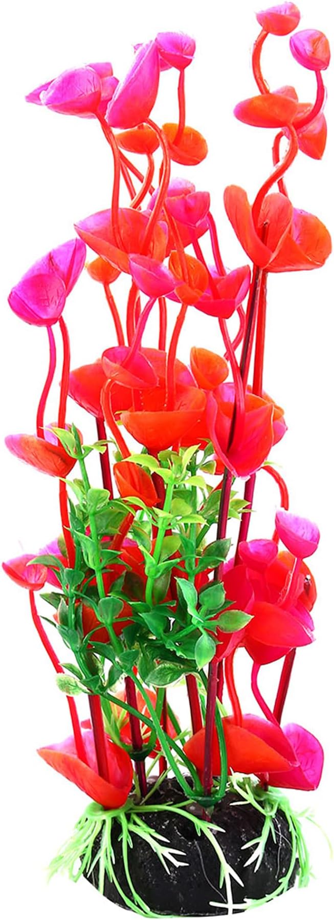 Aquarium Decoration,Aquarium Aquascaping Artificial Plants for Aquarium Fish Tank, 8Inch(Red/Green)