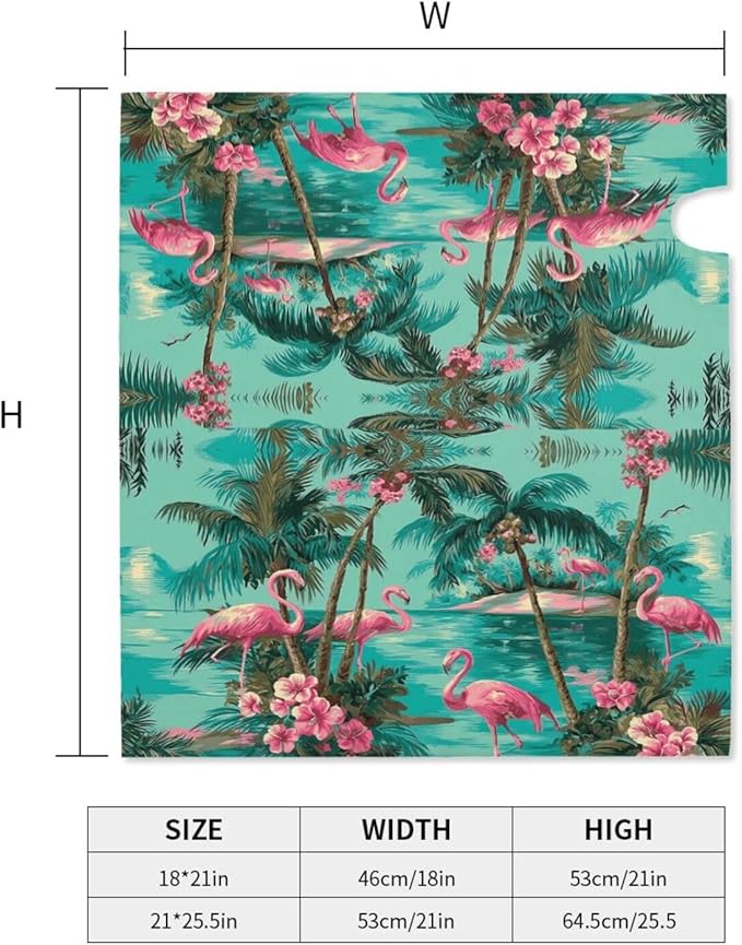 Flamingo Mailbox Covers Magnetic Letterbox Covers 21x18 Inch for Garden Outdoor Decoration