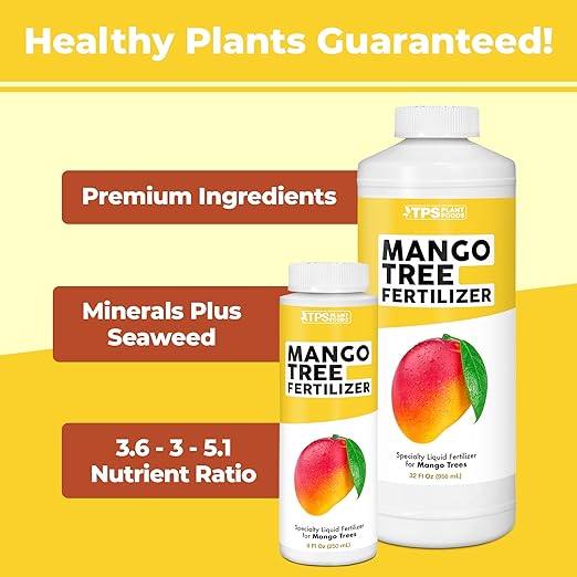 Mango Tree Fertilizer for All Mangoes and Anacardiaceae Trees, Liquid Plant Food 8 oz (250mL)