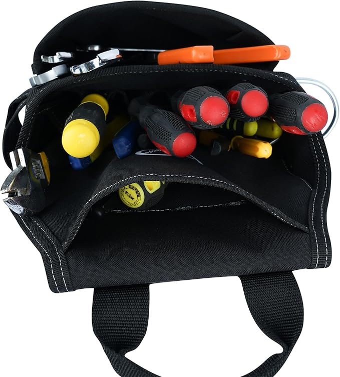 MELOTOUGH Tool Belt with Suspenders Tool Bag Supenders Framers Comb Apron Tool Belt Construction Tool Pouch Builder Heavy Duty Carpenter Suspension Rig for Electrician, Roofing,Contractor