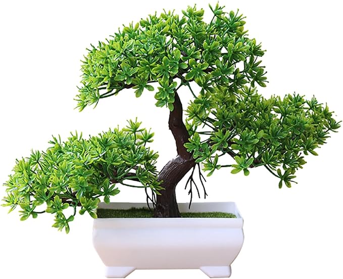 Talent Star Artificial Bonsai Tree Juniper Faux Plants Indoor Small Fake Plants Decor with Pots for Home Table Office Desk Bathroom Shelf Bedroom Living Room Farmhouse Decorations Wedding Tabletop Gr
