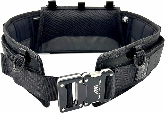 Diamondback Tempo Tool Belt (XL/XXL) - Tool Belts for Men with Lumbar Support - Utility Belt with 10 Attachment Points for Tool Belt Pouches
