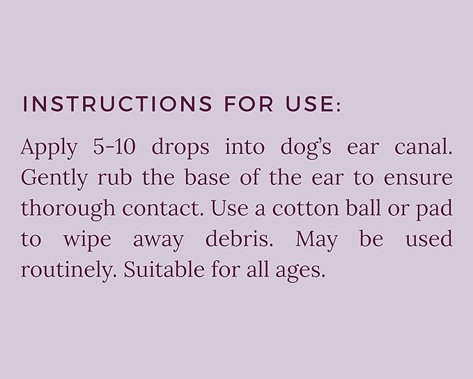 Botanical Ear Wash 7.7 oz Squeeze Bottle with Squirt Nozzle | Gentle | Non-Medicated | Gentle on The Ears | Made in The USA