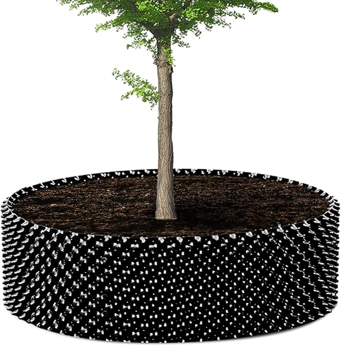 60 Gallon Air Pruning Container New Plastic Nursery Pot Fruit Vegetable Garden self-Planting Grow beds, Size 17"x10", 8 Pcs, Black