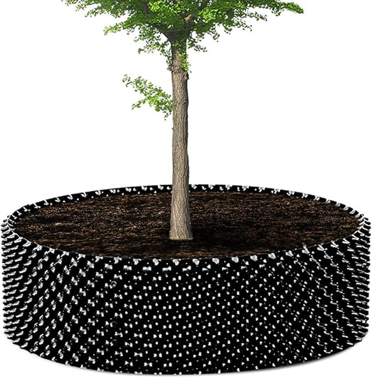 60 Gallon Air Pruning Container New Plastic Nursery Pot Fruit Vegetable Garden self-Planting Grow beds, Size 17"x10", 8 Pcs, Black