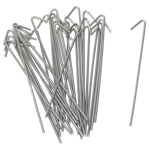 9 Gauge Heavy Duty Chain Link Wire Ties - Hooked Alumuminum Wire Ties for Chain Link Fence - Ties Chain Link Fabric to Posts and Rails (Aluminum, 6-1/2" - 300 Pack)