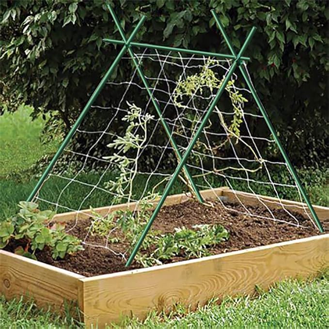 6ft Garden Stakes 20pack, Diameter 1/4'' Plant Stakes 72'' Long, Never Rust/Rot, Better Than Wood and Bamboo Stakes, Dark Green