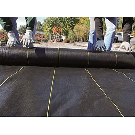 Dewitt Sunbelt Woven Ground Cover, 3.2 oz, Black, 6' x 300' - Durable Weed Barrier Fabric for Greenhouse, Garden, Outdoor Display & Landscaping