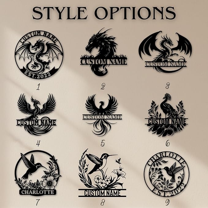 Personalized Evil Dragon Metal Sign, Dragon Wall Decor, Custom Last Name Sign for Home, Metal Signs Customized, Rustic Wall Art for Bedroom Man Cave Bar, Customized Home Decor Gifts