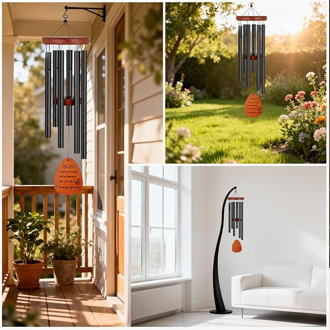 Christmas Mom Gifts Wind Chimes for Outside 26" Windchimes Outdoors Mother Birthday Gifts from Daughter Son