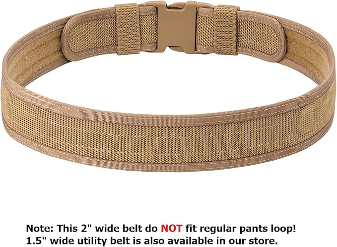 Security EMS EMT Firefighters Work Belt 2" Wide Camping Hiking Utility Tool Belt Airsoft Paintball Gear Holster Belt