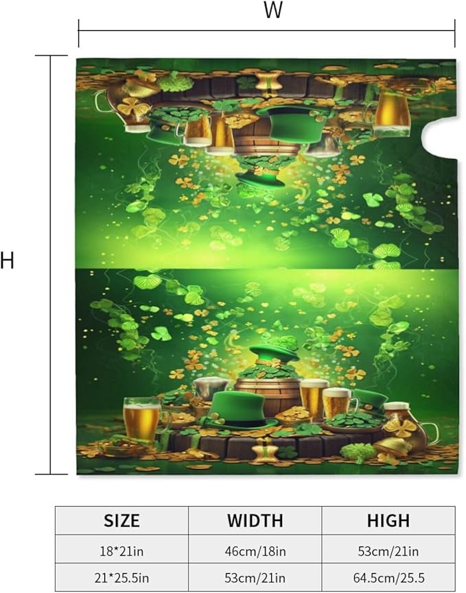 St. Patrick's Day Mailbox Covers Magnetic Letterbox Covers 21x18 Inch for Garden Outdoor Decoration