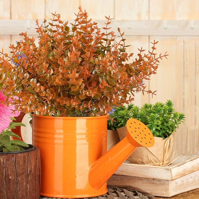 20 Bundles Artificial Grasses Outdoor Fake Grasses for Decoration UV Resistant No Fade Faux Plastic Plants Garden Porch Window Box Décor