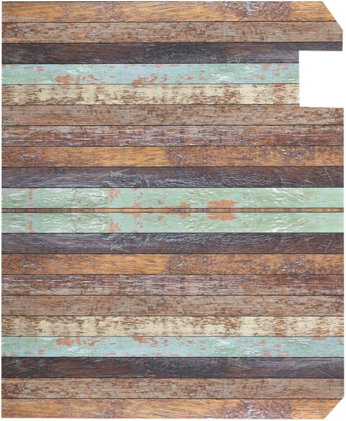 ALAZA Vintage Old Wood Texture Plank Grunge Magnetic Mailbox Cover MailWraps Garden Yard Home Decor for Outside Oversized-25.5" x20.8"