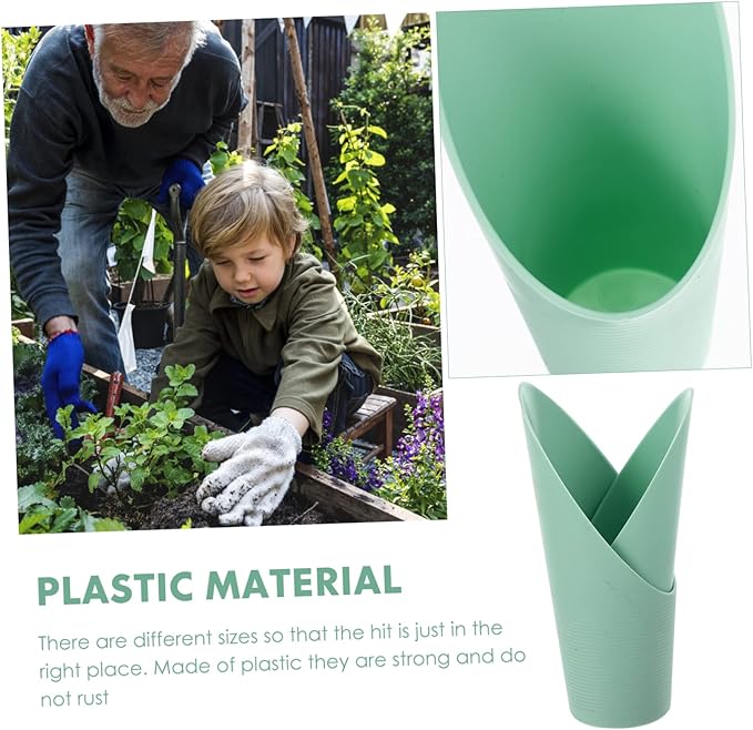 Kisangel Kids Gardening Shovel Set 6Pcs Plastic Soil Scoops for Planting Bonsai and Outdoor Garden Use Easy to Carry and Store