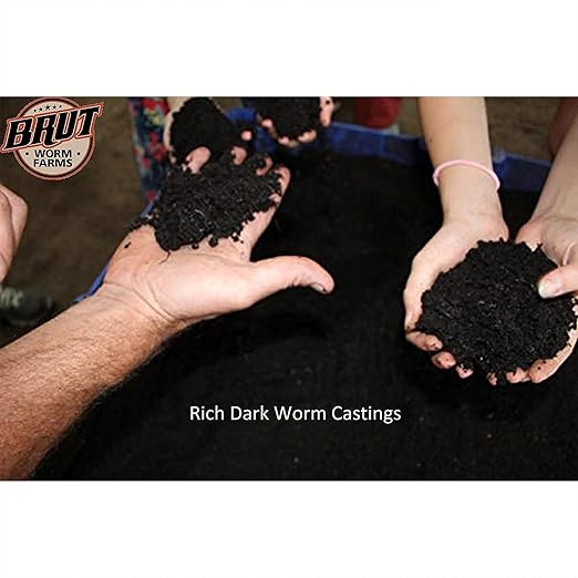 All Organic Fertilizer Worm Castings Filled with Nutrients and Minerals for a Variety of Indoor and Outdoor Plants, 30 Pounds, 2 Pack