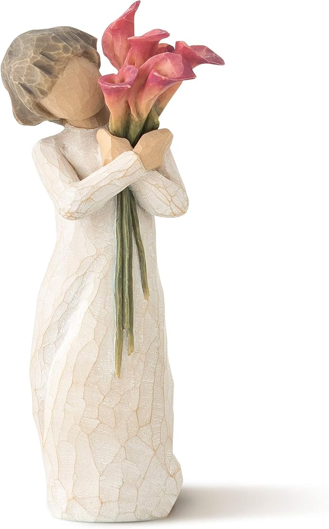 Willow Tree Bloom, Like Our Friendship, Vibrant and Ever-Constant, A Gift to Celebrate Friendships, or for Those Who Love Flowers, Sculpted Hand-Painted Figure