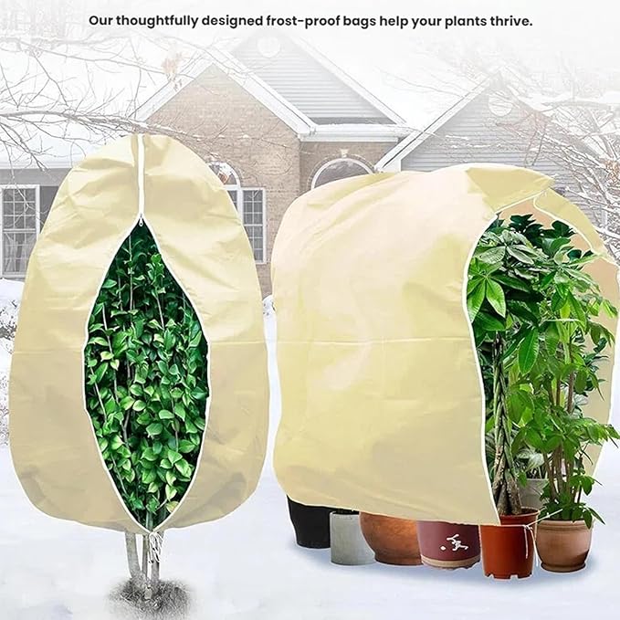 1-Piece Set,Winter Plant Covers Freeze Protection, 200 * 240inch,Frost Covers for Outdoor Plants, with Zipper and drawstringSuitable for Plants, Fruit Trees, shrubs, and Potted Plants