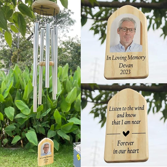 Wind Chimes for Loss of Loved One, Memorial Gifts for Loss of Dad, Remembrance Gifts in Loving Memory