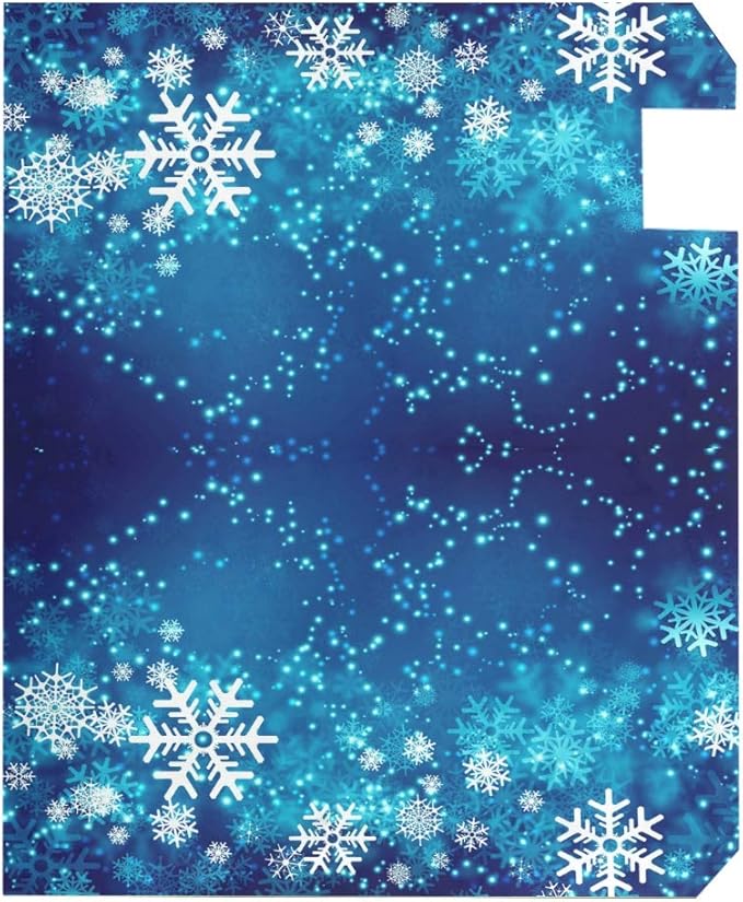 ALAZA Christmas Snowflakes Winter Magnetic Mailbox Cover Oversized for Garden Yard Outdoor Decorations-25.5" x20.8