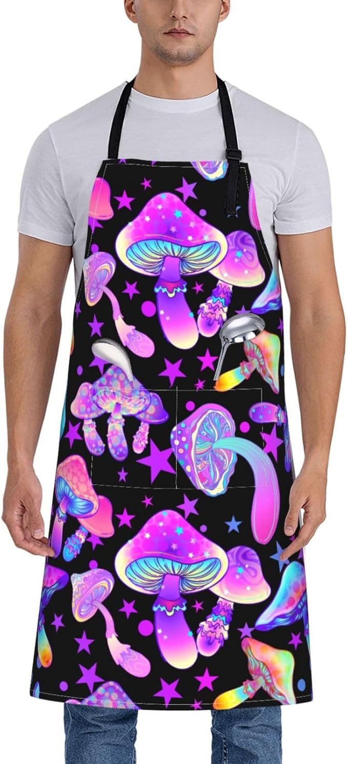 Siiuuol Cute Cats Unisex Waterproof Kitchen Chef Apron - With Adjustable Bib Apron