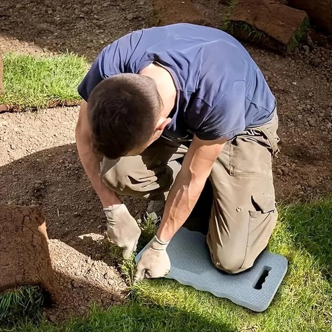 Waterproof Gardening Kneeling Pad for Outdoor Use | Lightweight EVA Foam Knee Mat with Non-Slip | Portable Garden Seat and Kneeler for Yard, Planting, Cleaning, DIY(Is black)