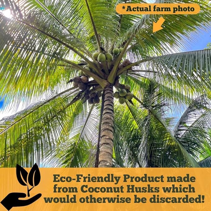 Happy Trees Coco Coir and Perlite Growing Medium, Potting Mix, Seed-Starting, Premium Quality Triple-Washed for Low Salt/EC, pH Balanced Loose Coconut Fiber, Peat-Free, 9 Quarts (10L)