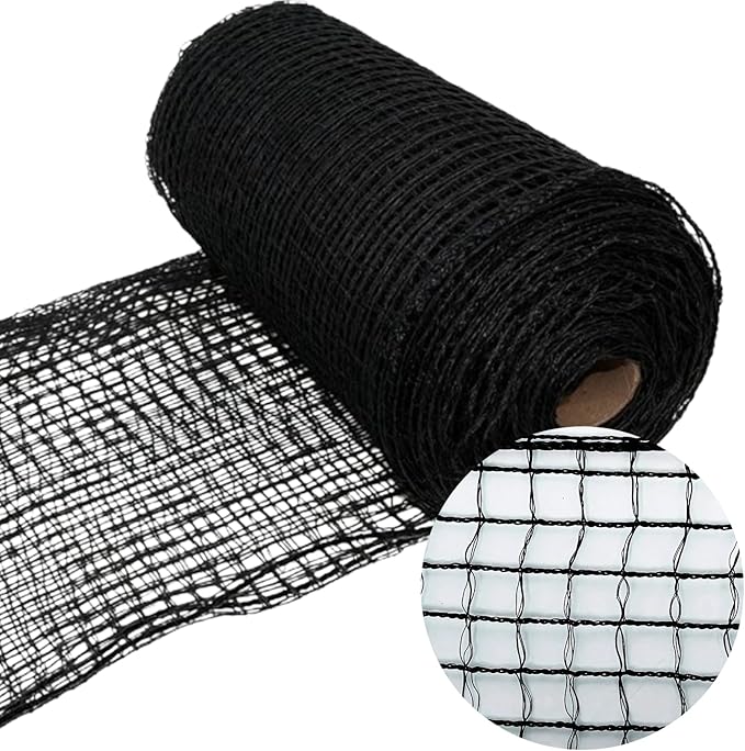 5'x65' Temporary Fence, Garden Fencing Plastic Mesh Fence, Animal Barrier for Dog, Deer, Chicken, Poultry, Deer, Rabbit, Black