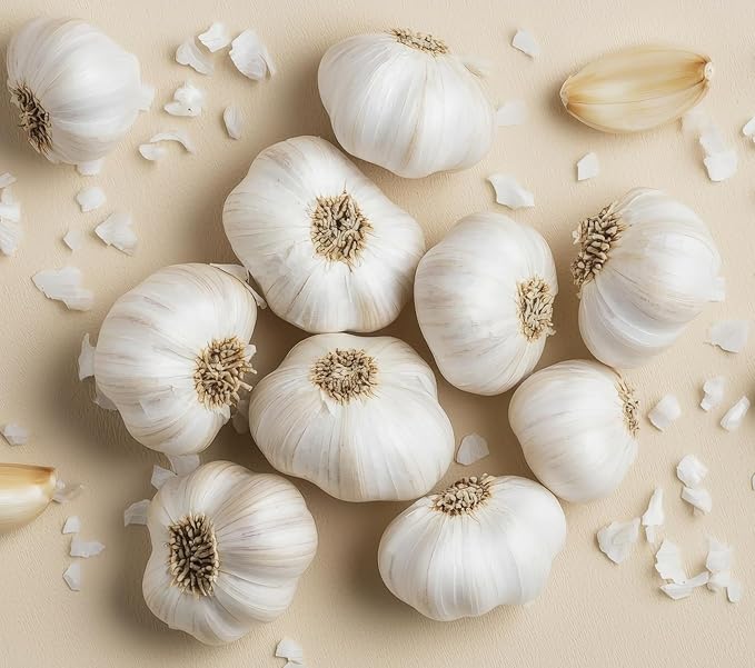Softneck Garlic Bulbs for Planting - California Garlic to Grow at Home (12 Seed Bulbs)