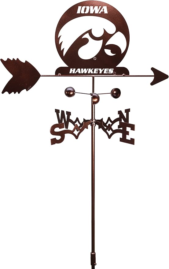 SWEN Products Iowa UI Hawkeyes Hawkeye Weathervane (Garden Stake Included)