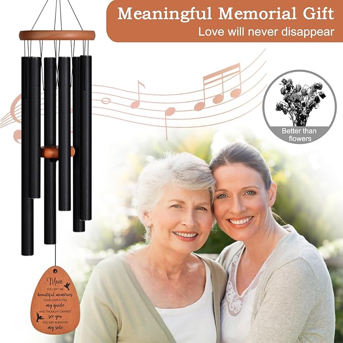 Memorial Wind Chimes, Memorial Gifts for Loss of Mom, Sympathy & Bereavement Gifts, Windchimes in Memory of Mother