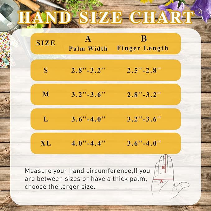HANDLANDY Leather Gardening Gloves for Men & Women, Rose Pruning Thorn Proof Garden Glove, Long Sleeve Gauntlet Gloves (Black-brown, X-Large (Pack of 1))