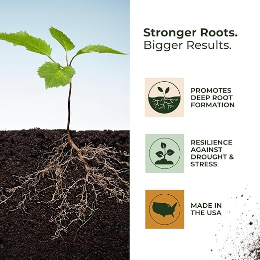 Grow Up Microbial Soil Amendment – Promotes Plant Growth, Root Development & Soil Health – Organic Formula – Made in USA