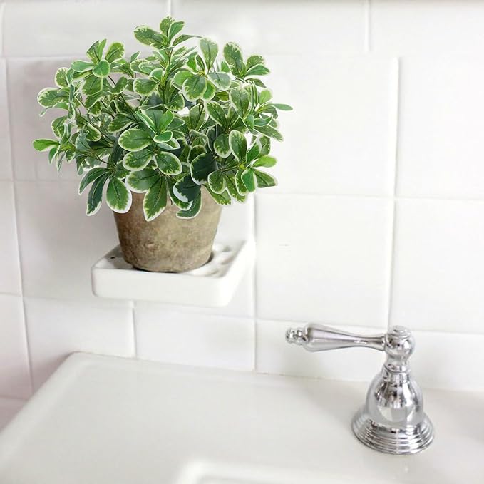 GTIDEA Artificial Shrubs Silk Green Greenery Outdoors Faux Plants Real Touch Green Leaves with Stems Fake Bushes Schefflera for Home Decor Indoor Garden Front Proch Office Table Wall Decor 2pcs