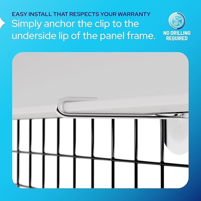 KastLite Solar Panel Bird Guard Mesh Kit - 6in x 100ft PVC Coated Galvanized Wire Screen with 100 Stainless Clips, Pliers & Gloves - No Drill Critter & Rodent Barrier Fence for Under Panels, Black