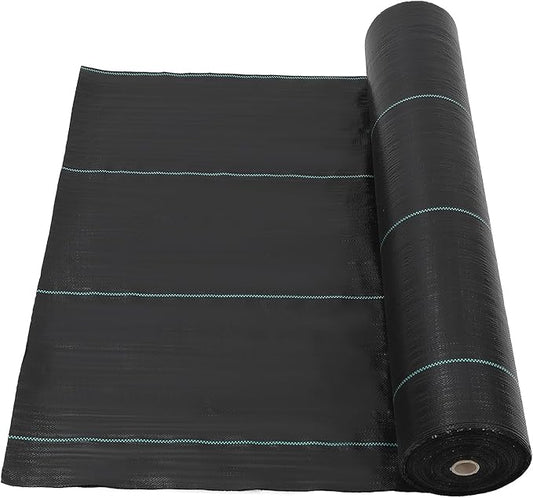 Broadfashion 6.5ft x 300ft Premium 3oz Pro Garden Weed Barrier Landscape Fabric, Durable & Heavy-Duty Weed Block Gardening Mat, Easy Setup & Superior Weed Control, Eco-Friendly & Convenient Design