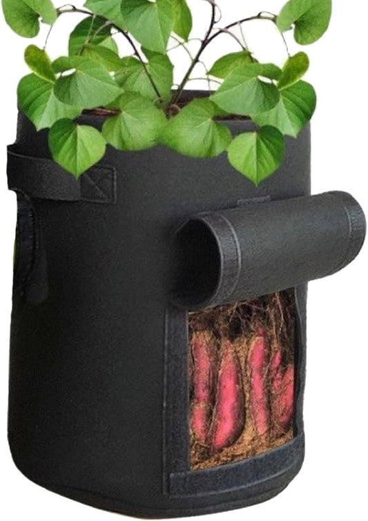 Drip Depot Heavy Duty Non-Woven Grow Bag - Color : Black - Size : 5 Gallon
