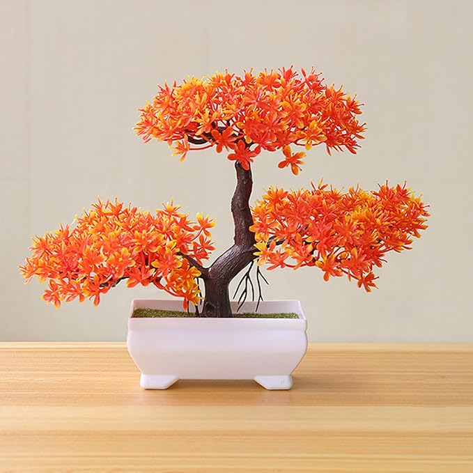 Talent Star Artificial Bonsai Tree Juniper Faux Plants Indoor Small Fake Plants Decor with Pots for Home Table Office Desk Bathroom Shelf Bedroom Living Room Farmhouse Decorations Wedding Tabletop Su