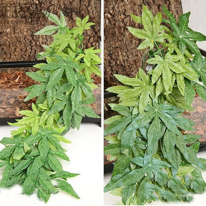 DSOAR 40cm/16in Aquarium Decorations Artificial Plants Fake Plastic Water Grass for Fish Tank Aquarium Decor Hanging Plants
